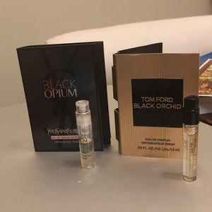 Tom Ford Black Orchid and YSL Black Opium samples